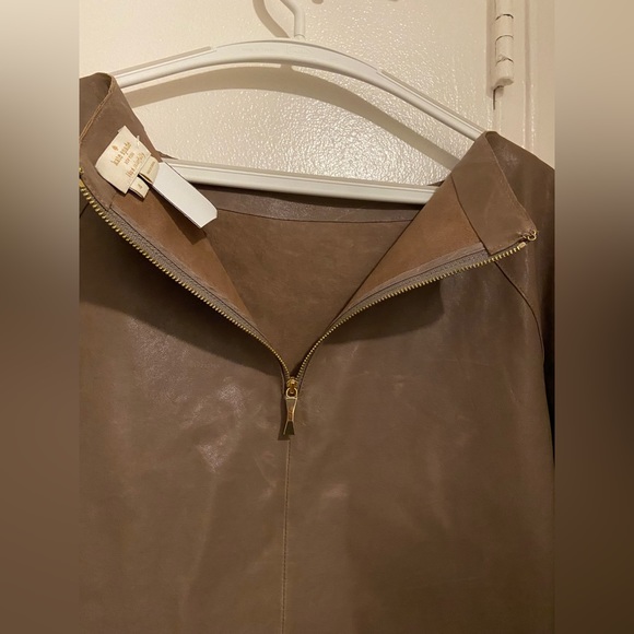 Kate Spade‎ soft lamb leather boat neck blouse top size 4 - Picture 5 of 14